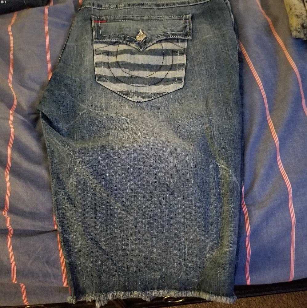 True religion shorts. Mens size 46, worn once